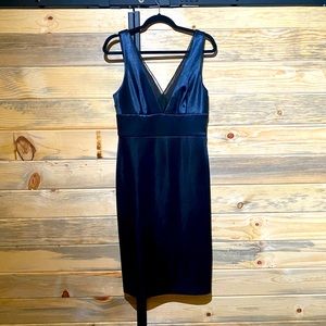 Vera Wang Navy Satin Dress size 10